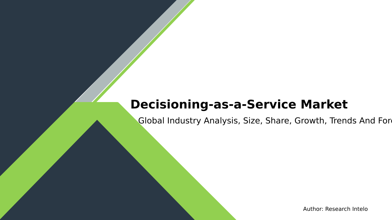 Decisioning‑as‑a‑Service Market Research Report 2033